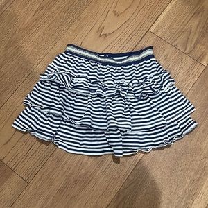 Mini Boden ruffle skirt striped